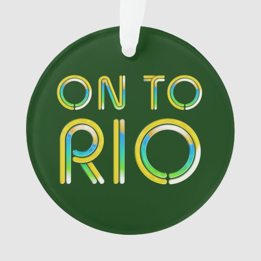 T-SHIRT an nach Rio Ornament (Vorderseite)