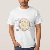 T - Shirt Anatomisches Augendiagramm (Vorderseite)
