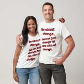 T - Shirt ändern (weiß) (Unisex)