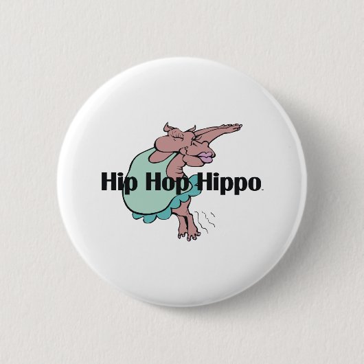 T-SHIRT Angesagt Angesagt Hippo Button (Vorderseite)