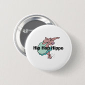 T-SHIRT Angesagt Angesagt Hippo Button (Vorne & Hinten)