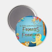 T-SHIRT Animal Friends Magnet (Vorderseite/Rückseite)