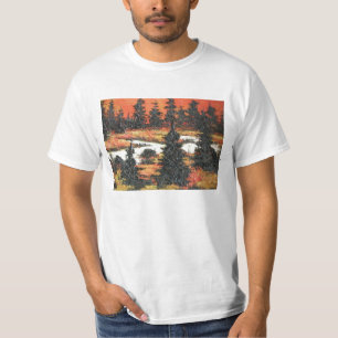 T - Shirt Ann Hayes Gemälde Bäume Delight