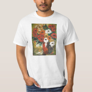T - Shirt Ann Hayes Malen von roten Blume gemischt