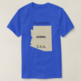 T - Shirt - Arizona Karte mit Stadt