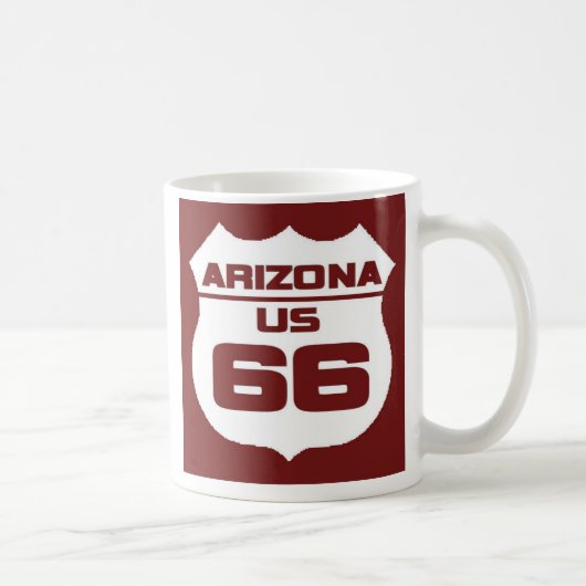 T - Shirt Arizona-Weges 66 Kaffeetasse (Rechts)