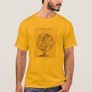 T-Shirt Armillarsphäre, rotierende Astronomie Glob