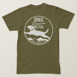 T - Shirt Army Green White Logo