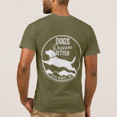 T - Shirt Army Green White Logo (Rückseite)