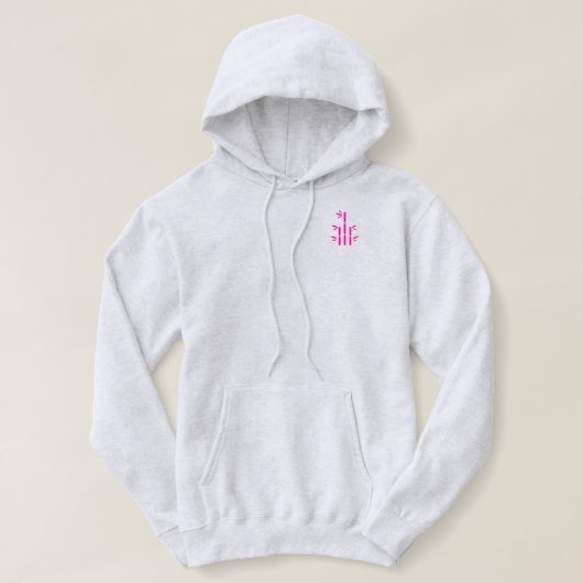 T-Shirt (Asche lebendig) Hoodie (Design vorne)