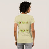 T-Shirt : Asiatische Blume (Schwarz voll)
