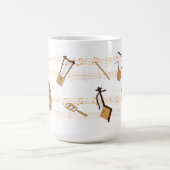 T - Shirt äthiopischer Musikinstrumente Kaffeetasse (Mittel)