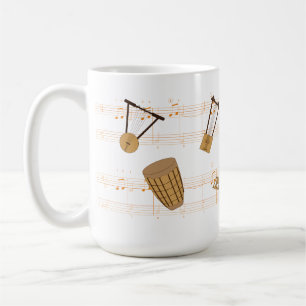 T - Shirt äthiopischer Musikinstrumente Kaffeetasse