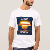T Shirt Atomveteran mit Pilzwolke (Vorderseite)