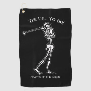 T-Shirt auf! Skeleton Pirate  Golfhandtuch