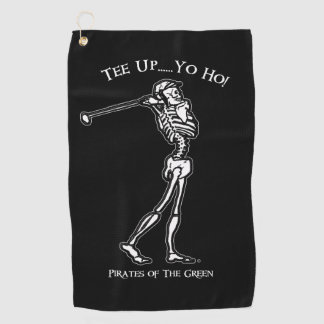 T-Shirt auf! Skeleton Pirate Golfhandtuch