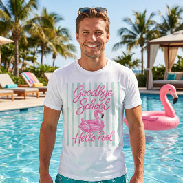 T-Shirt Auf Wiedersehen Schule Hallo Schwimmbad
