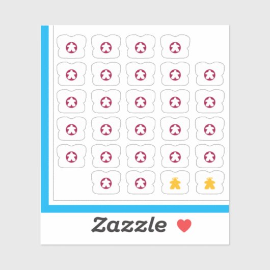 T-Shirt-Aufkleber - Brettspiele Aufkleber (Blatt)