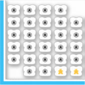 T-Shirt-Aufkleber für alle - jederzeit sichtbar Aufkleber (Vorderseite)