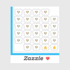 T-Shirt-Aufkleber - Stücke, Liebe und Polymere Aufkleber