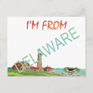 T-SHIRT aus Delaware Postkarte
