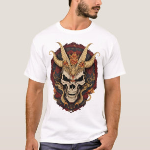 T - Shirt aus gedrehtem Schädeltod