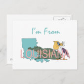 T-SHIRT aus Louisiana Postkarte (Vorne/Hinten)