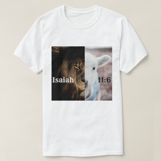T-Shirt aus Löwen und Lamm (Design vorne)