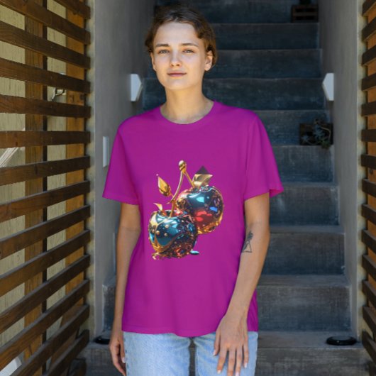 T - Shirt aus metallhaltigen, getauchten Kirschen