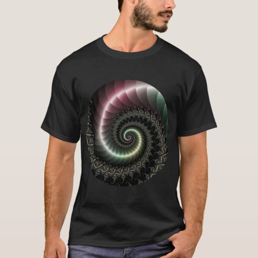 T - Shirt aus Metallspirale (Vorderseite)