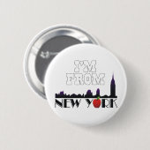 T-SHIRT aus New York Button (Vorne & Hinten)