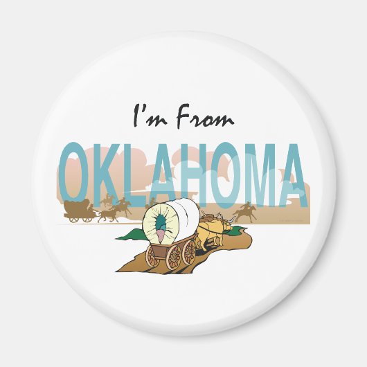 T-SHIRT aus Oklahoma Magnet (Vorne)