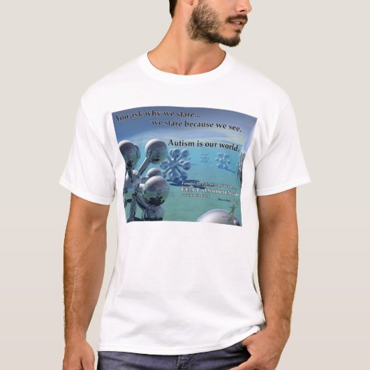T - Shirt - Autismus ist unsere Welt (Vorderseite)