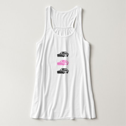 T-Shirt Auto für Mädchen Tank Top (Design Vorderseite)