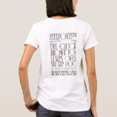 T-Shirt (B) - Zetafonts Pangramm (Rückseite)