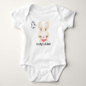 T - Shirt-Baby für Baby neu in der Crew Baby Strampler (Vorderseite)