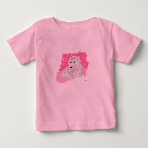 T-Shirt Baby Mädchen Pudel
