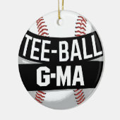 T-Shirt-Ball G-Ma Funny Teeball Oma Keramik Ornament (Links)