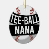 T-Shirt-Ball Nana Funny Teeball Oma Keramik Ornament (Rechts)