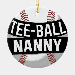 T-Shirt-Ball Nanny Funny Teeball Oma Keramik Ornament