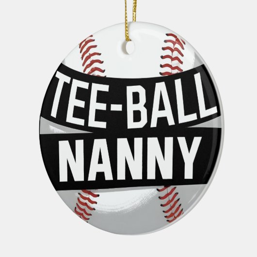 T-Shirt-Ball Nanny Funny Teeball Oma Keramik Ornament (Links)