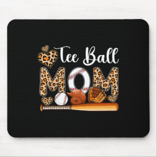 T-Shirt Ball Niedliche Mama Leopard Kostüm Basebal Mousepad