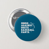 T-Shirt Baseball-Mütter Baseball-Spieltag Button (Vorne & Hinten)