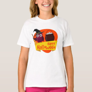 T - shirt Basic A Manches langes Mädchen Hallowee