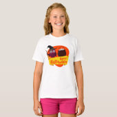 T - shirt Basic A Manches langes Mädchen Halloween (Vorne ganz)