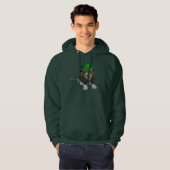 T - Shirt Basset Hound Happy St. Patrick's (Vorne ganz)