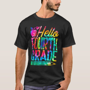 T-Shirt-Batik Schüler Lehrer Hallo Vierte Klasse Z T-Shirt