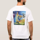 T-Shirt-Baumwolle Kragenzucken T-Shirt (Rückseite)