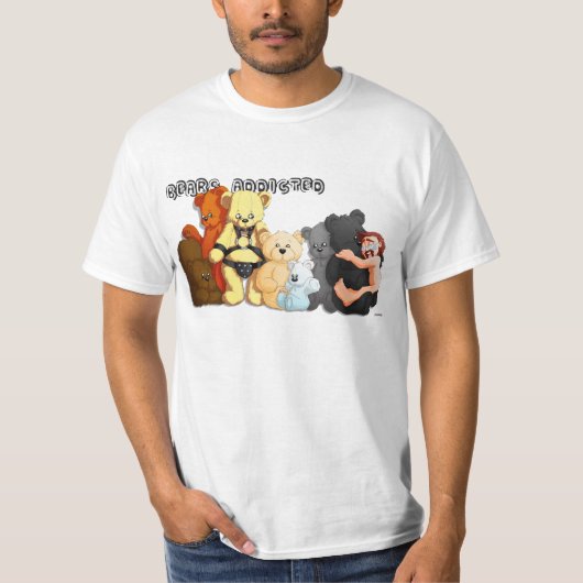 T-shirt BEARS ADDICTED (Vorderseite)