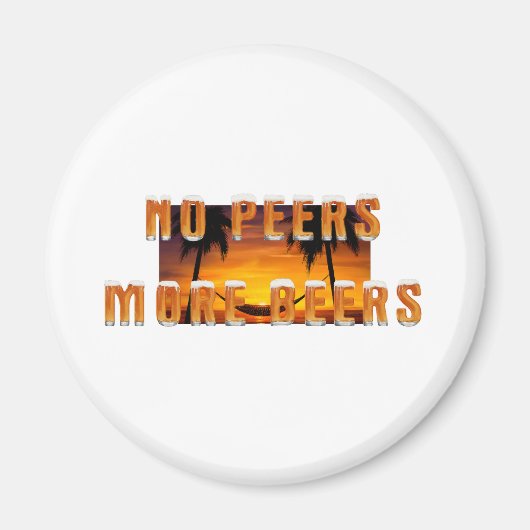 T-SHIRT Beer in Paradiesmagnete Magnet (Vorne)